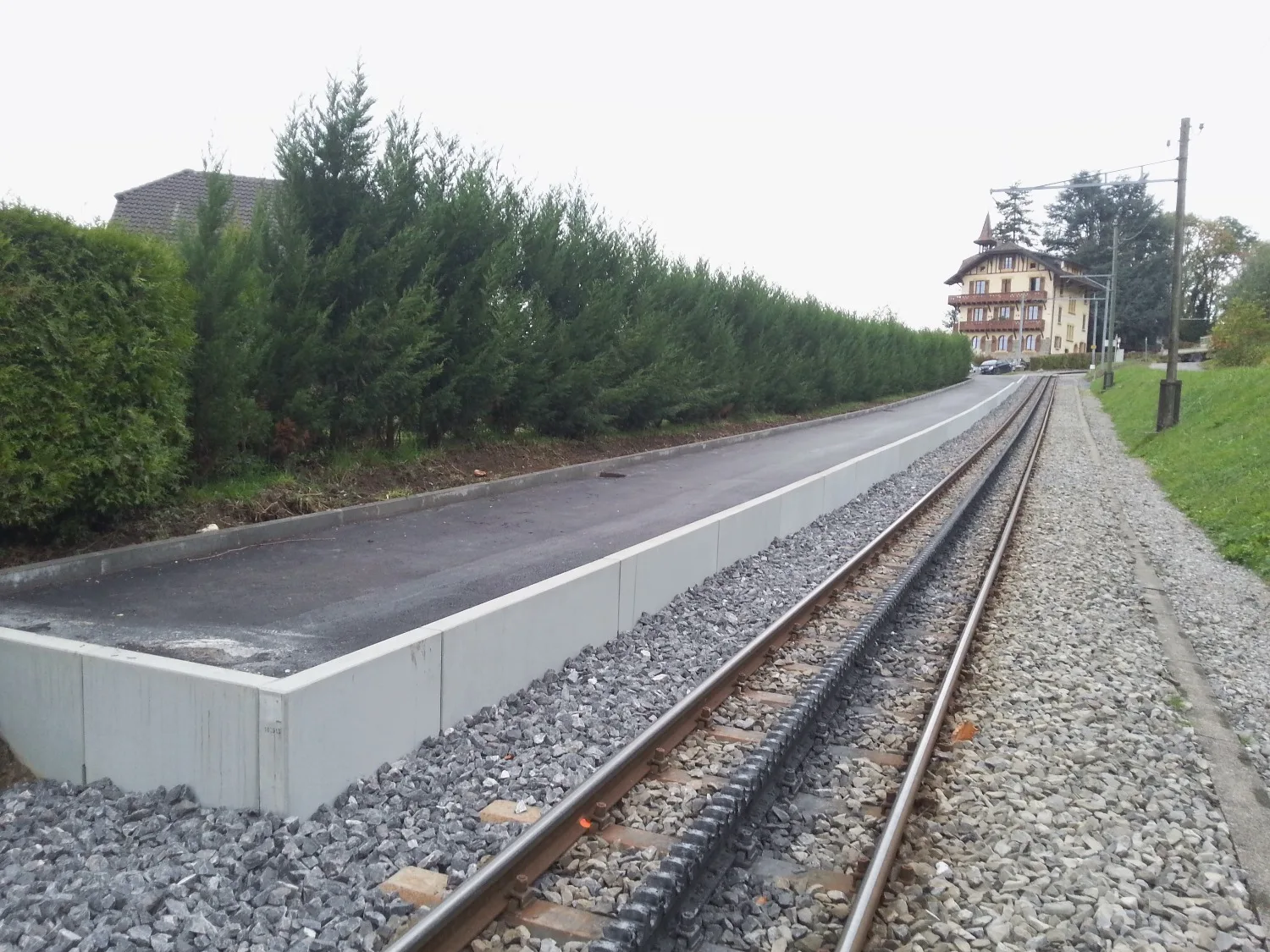 Rehaussement de haltes ferroviaires — vue 1
