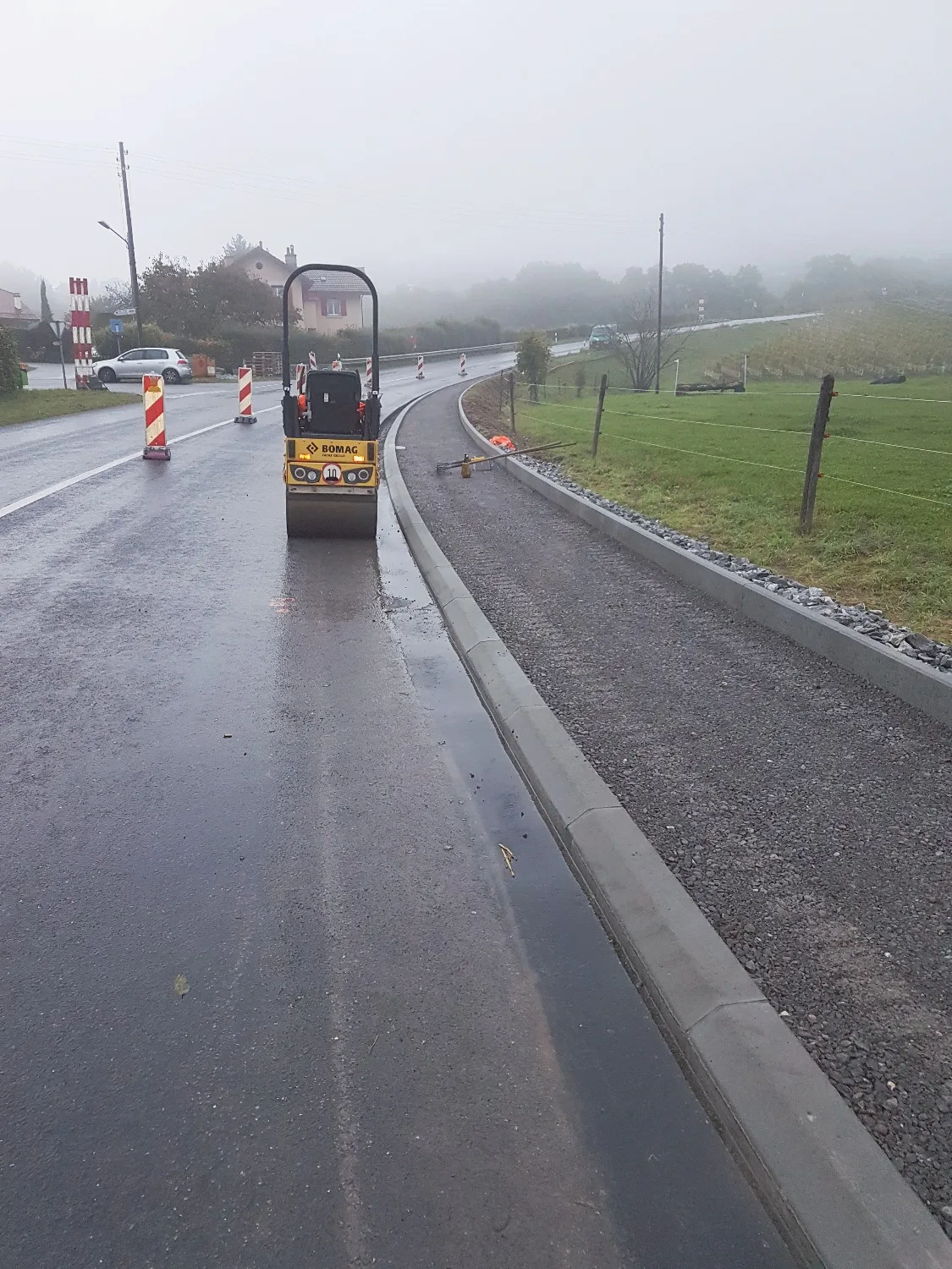 Création d'un trottoir à Blonay — vue 4